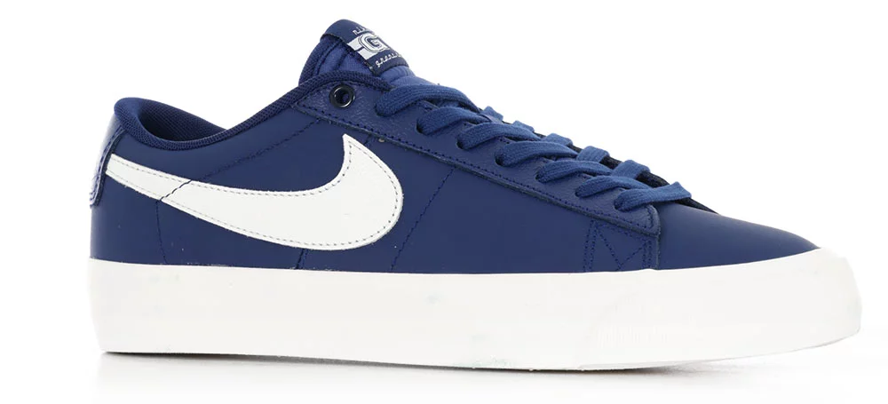 Nike SB Zoom Blazer Low Pro GT Skate Shoes - blue void/sail-blue