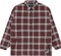Volcom Women's Insulated Riding Flannel Jacket - oxblood