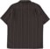 Rhythm Dakota Stripe S/S Shirt - chocolate - reverse