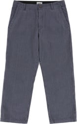 Rhythm Hickory Stripe Work Pants - navy