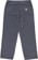 Rhythm Hickory Stripe Work Pants - navy - reverse