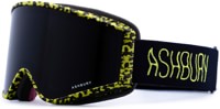 Ashbury A12 Goggles - acid/dark smoke lens + yellow lens