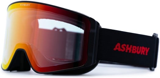 Ashbury Thunderbolt Goggles - slasher/red revo mirror lens + yellow lens - view large