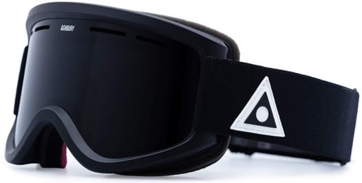 Ashbury Warlock Goggles + Bonus Lens - black triangle/dark smoke lens + yellow lens - view large