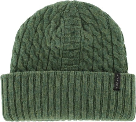 Autumn Cable Knit Beanie - green - view large