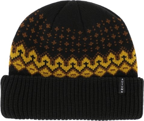 Autumn Fairisle Beanie - black - view large