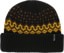 Autumn Fairisle Beanie - black