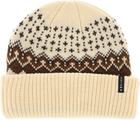 Autumn Fairisle Beanie - eggshell - view large