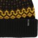 Autumn Fairisle Beanie - black - detail