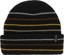 Autumn Multi Stripe Beanie - black v5