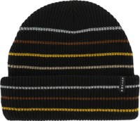 Autumn Multi Stripe Beanie - black v5