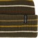 Autumn Multi Stripe Beanie - army - detail
