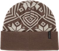 Autumn Nordic Knit Beanie - brown