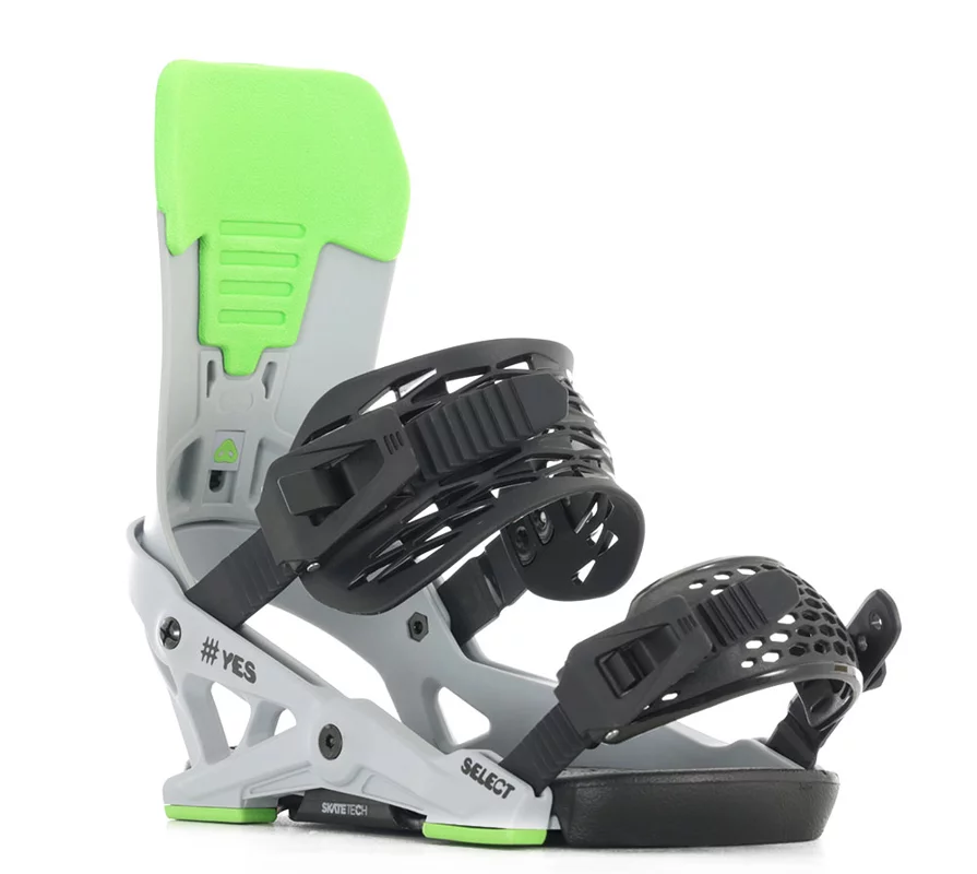 YES Select Snowboard Bindings 2026 - yay grey | Tactics