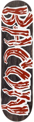 Bacon Skateboards Classic Logo 8.75 Skateboard Deck - black - view large