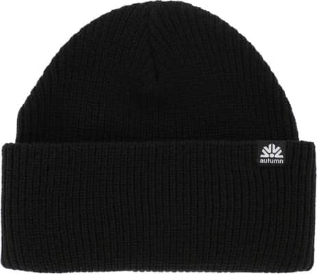 Autumn Simple Solid Beanie - black - view large