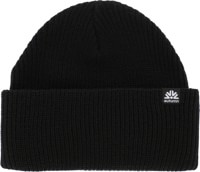 Autumn Simple Solid Beanie - black