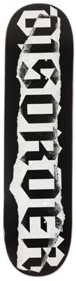 Disorder Ripped Logo 8.12 Skateboard Deck - black - view large