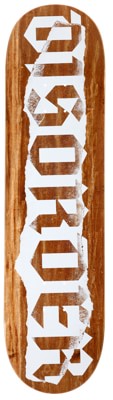 Disorder Ripped Logo 8.12 Skateboard Deck - brown - view large