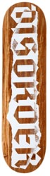 Disorder Ripped Logo 8.12 Skateboard Deck - brown