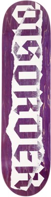 Disorder Ripped Logo 8.12 Skateboard Deck - purple - view large