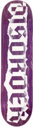 Disorder Ripped Logo 8.12 Skateboard Deck - purple