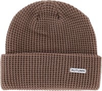 Autumn Waffle Beanie - dusty mauve