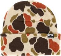 Autumn Duck Camo Beanie - eggshell