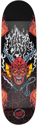 Santa Cruz Stranger Things Hellfire Club Flames 9.0 Skateboard Deck - view large