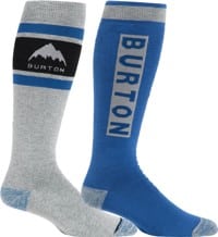 Burton Weekend Midweight Snowboard Socks 2-Pack - gray cloud