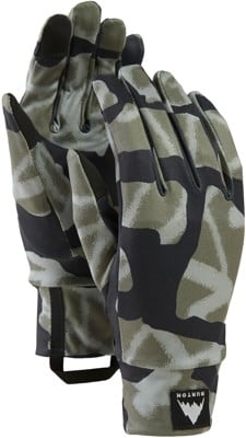 Burton Touch Screen Lightweight Liner Gloves - graffiti camo - view large