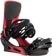 Burton Cartel X Snowboard Bindings 2026 - black/red - reverse