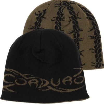 Corduroy Tribalwire Reversible Skully Beanie - black - view large