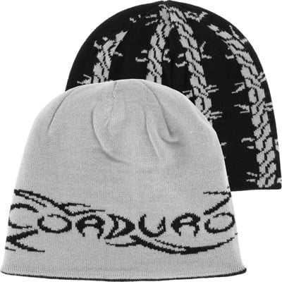 Corduroy Tribalwire Reversible Skully Beanie - white - view large
