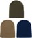 Burton Recycled DND Beanie 3-Pack - nightfall/summit taupe/forest moss
