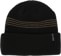 Autumn Mini Stripe Beanie - black/tan