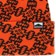 Autumn Landscape Beanie - safety orange - detail