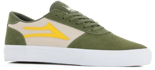 Lakai Manchester Skate Shoes - chive suede - view large