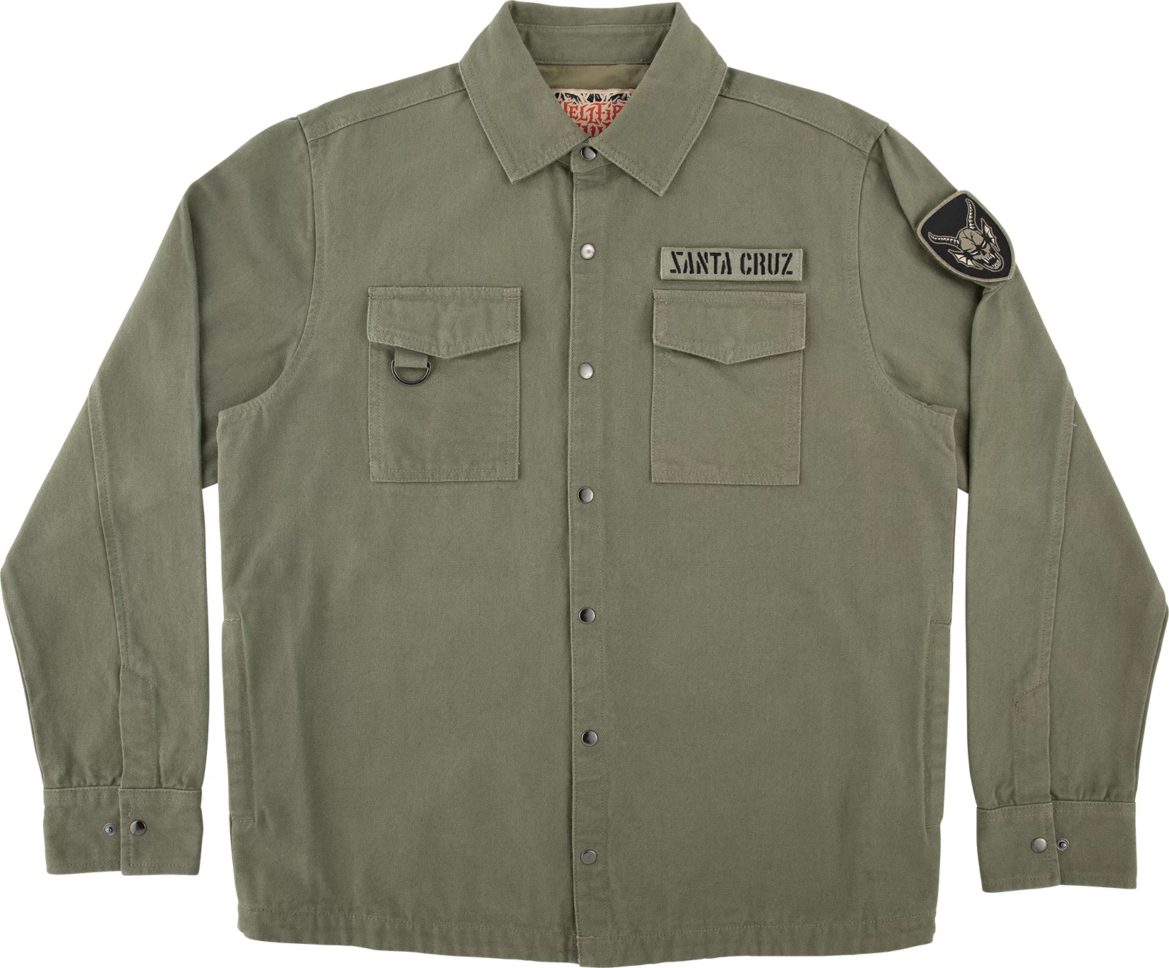 Santa Cruz Stranger Things Crawl Utility Jacket - army | Tactics