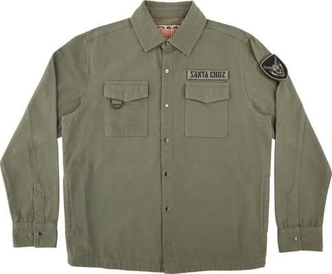 Santa Cruz Stranger Things Crawl Utility Jacket - army - view large