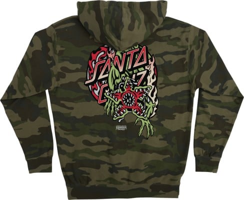 Santa Cruz Stranger Things Demogorgon Dot Hoodie - forest camo - view large