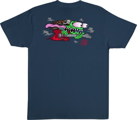 Santa Cruz Stranger Things Eddie Slasher T-Shirt - blue dusk - view large