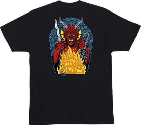 Santa Cruz Stranger Things Hellfire Pit T-Shirt - black - view large