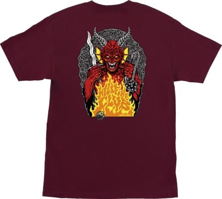 Santa Cruz Stranger Things Hellfire Pit T-Shirt - maroon - view large