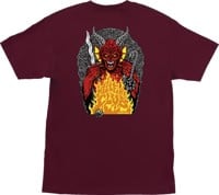 Santa Cruz Stranger Things Hellfire Pit T-Shirt - maroon