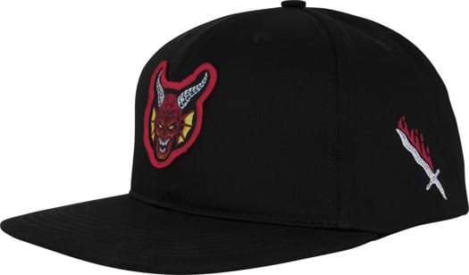 Santa Cruz Stranger Things Hellfire Club Snapback Hat - black - view large