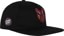 Santa Cruz Stranger Things Hellfire Club Snapback Hat - black - side