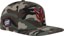 Santa Cruz Stranger Things Hellfire Club Snapback Hat - camo - side