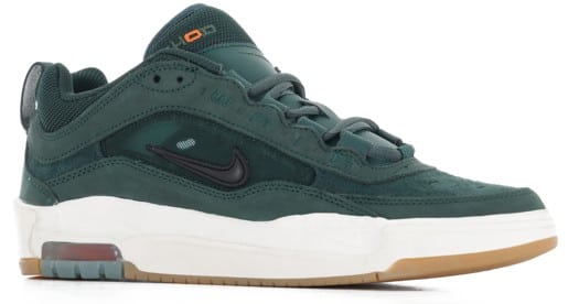 Nike SB Air Max Ishod Skate Shoes - (orange label) deep fir/black-fir-sail-gum light brown - view large