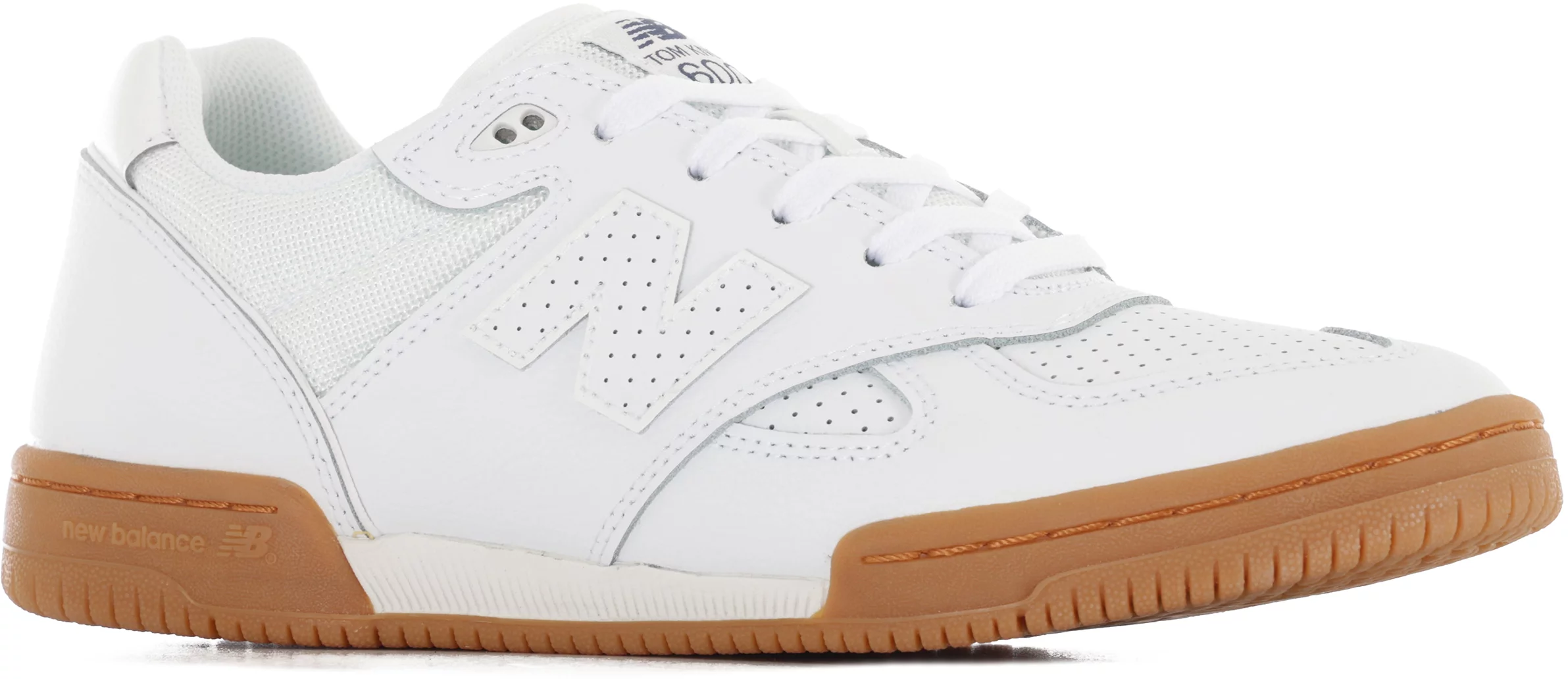 New Balance Numeric 600 Tom Knox Skate Shoes - white/white/gum